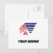 Piqua Youth Football Indians Spirit Draag Briefkaart (Voorkant / Achterkant)