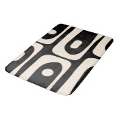 Piquet Mid Century Modern Abstract Pattern Black Badmat (Gekanteld)
