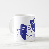piraanblauw koffiemok (Voorkant links)