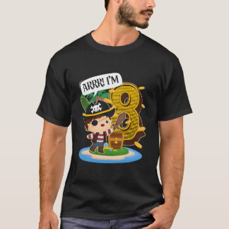 Piraat 8ste Lj 8 Arrr IK Ben 8 T-shirt