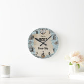 -piraat-anchor-naautical-Boy Bedroom Ronde Klok (Huis)