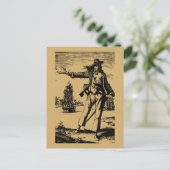  piraat Anne Bonny Briefkaart (Staand voorkant)