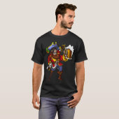 Piraat Bier Feest T-shirt (Voorkant volledig)