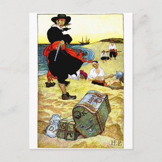 piraat briefkaart (Voorkant)