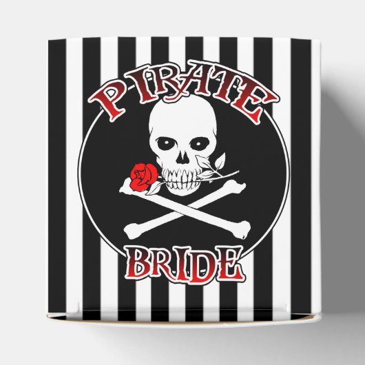 Piraat Bruid Geschenkdoos Bedankdoosjes (Bovenkant)
