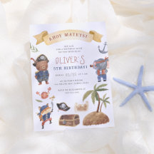 Piraat Dieren Verjaardagsfeestje