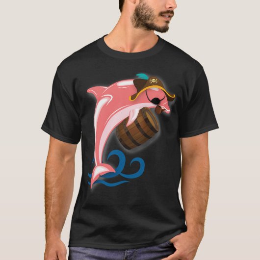 Piraat Dolfijn T-shirt (Voorkant)
