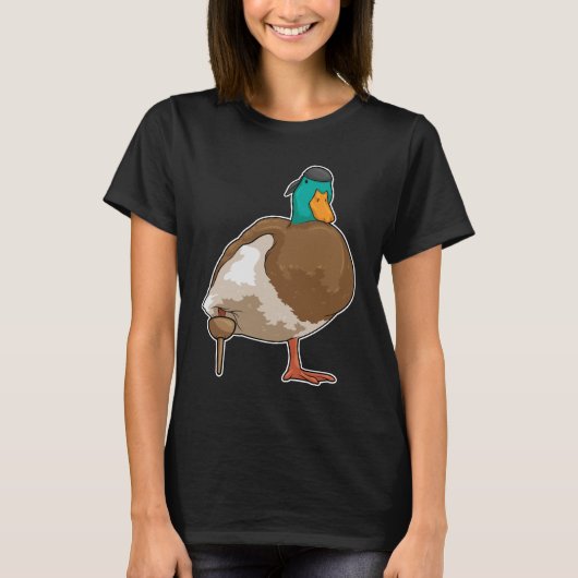 Piraat Eend Houten been T-shirt (Voorkant)