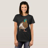 Piraat Eend Houten been T-shirt (Voorkant volledig)