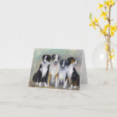 Piraat en Dochters - Australische Herders Kaart (Gele Bloem)