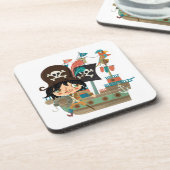 Piraat en het Schip van de Piraat Drankjes Onderzetter (Linkerzijde)