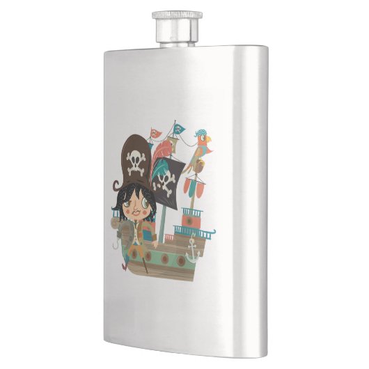 Piraat en het Schip van de Piraat Heupfles (Links)