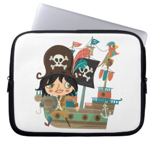 Piraat en het Schip van de Piraat Laptop Sleeve