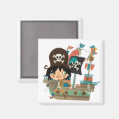 Piraat en het Schip van de Piraat Magneet (Voorkant / Achterkant)