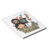 Piraat en het Schip van de Piraat Notitieblok (Schuin)