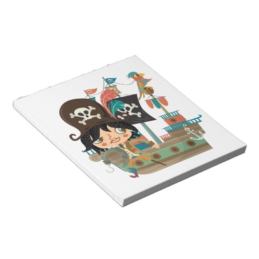Piraat en het Schip van de Piraat Notitieblok (Schuin)