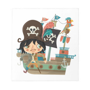 Piraat en het Schip van de Piraat Notitieblok