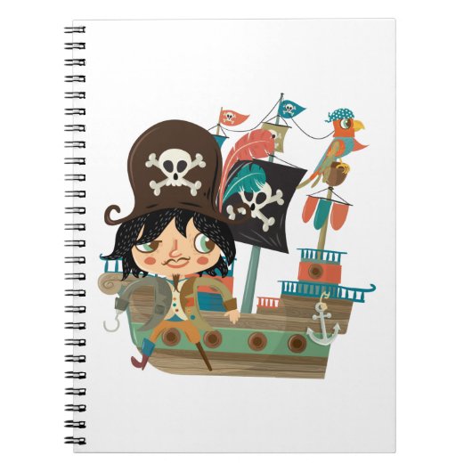 Piraat en het Schip van de Piraat Notitieboek (Voorkant)