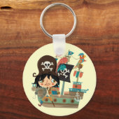 Piraat en het Schip van de Piraat Sleutelhanger (Voorkant)