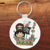 Piraat en het Schip van de Piraat Sleutelhanger (Voorkant)
