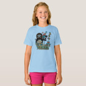 Piraat en het Schip van de Piraat T-shirt (Voorkant volledig)