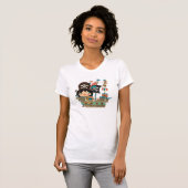 Piraat en het Schip van de Piraat T-shirt (Voorkant volledig)