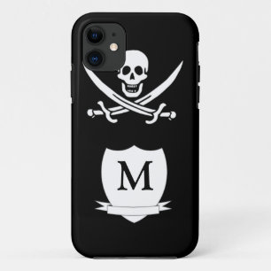 Piraat en monogram Case-Mate iPhone case