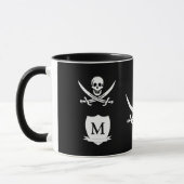 Piraat en monogram mok (Links)