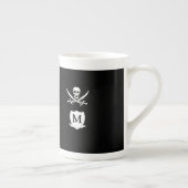 Piraat en monogram porselein kop (Rechts)