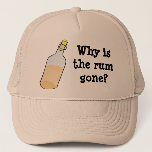 Piraat en Rum Trucker Pet (Voorkant)