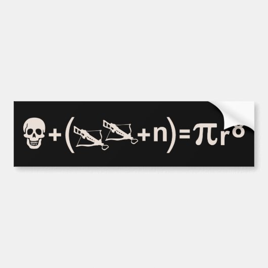 Piraat Formule Bumpersticker (Voorkant)