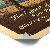  piraat gekruide rum Adverteren Poster (Hoek)