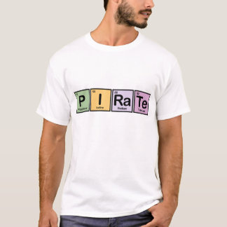 Piraat gemaakt van elementen t-shirt