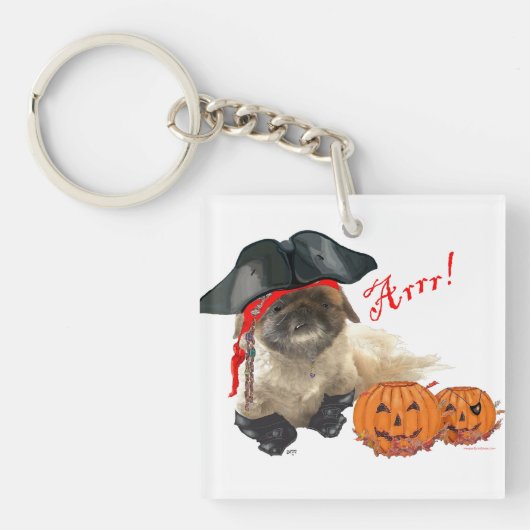Piraat Hondje Sleutelhanger (Voorkant)