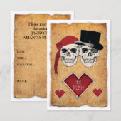 piraat huwelijk kaart (Voorkant / Achterkant)