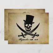 Piraat Huwelijksuitnodiging Kaart (Voorkant / Achterkant)