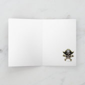 Piraat Jolly Roger Kapitein Kaart (Binnen)