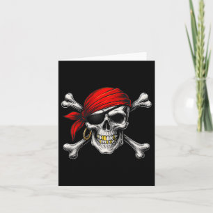 Piraat Jolly Roger Vlag En Schedel Kruisbeenderen Kaart