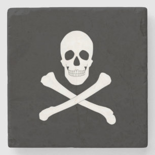 Piraat (Jolly Roger) Vlag Stenen Onderzetter