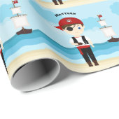 Piraat Jongen Cadeaupapier (Rol Hoek)