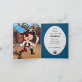 Piraat Jongen Feestkaart Kaart (Binnen)