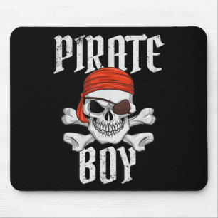 Piraat Jongen Halloween Schedel & Kruisbeenderen P Muismat