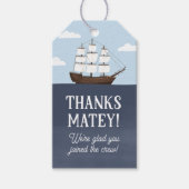 Piraat Jongen Verjaardag  Cadeaulabel (Voorkant)