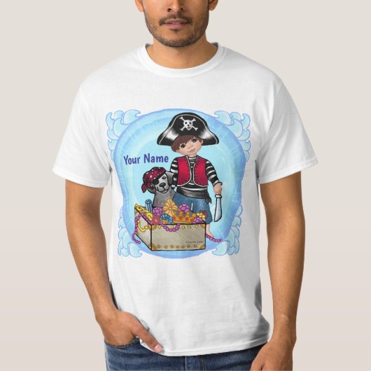 Piraat jongens t-shirt (Voorkant)