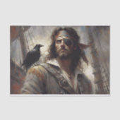 Piraat Kapitein Bandana Decoupage Tissuepapier (Voorkant)