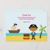 Piraat Kapitein Dankjewel Kaart (Voorkant / Achterkant)