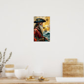 Piraat Kapitein Poster (Keuken)
