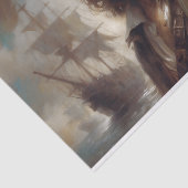 Piraat Kapitein Raven Decoupage Tissuepapier (Detail)