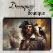 Piraat Kapitein Raven Decoupage Tissuepapier