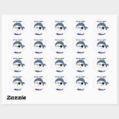 Piraat Kapitein Ronde Sticker (Vel)